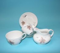 A Royal Doulton 'Tumbling Leaves' tea service