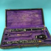 A Cor Anglais, F. Loree, Paris, in fitted case, stamped A65