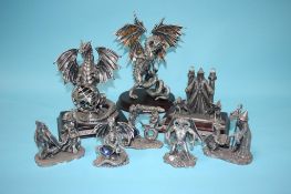 Eight Myth and Magic figures, some boxed