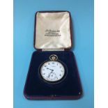A 9ct gold pocket watch, dial and movement signed, J.W.Benson