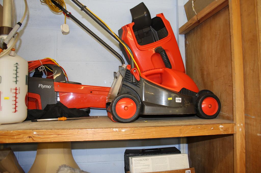 A Flymo Garden Vac, mower etc.