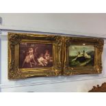 Two modern gilt framed prints