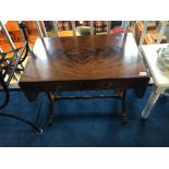 A small reproduction mahogany Sofa table