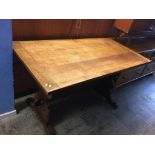 An oak refectory table