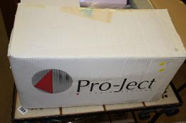 A boxed Project turntable