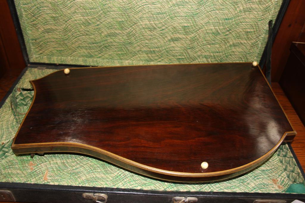 An Emanuel Kraus rosewood table harp - Image 3 of 3