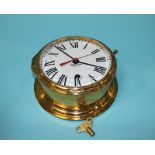 A brass Smith's Astral Ship's clock