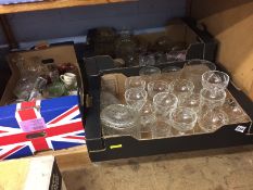 Assorted glassware