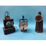 An Oldham Tanka II lamp, 'The Premier Lamp' and a B. R. (E) Welch patent lamp (3)