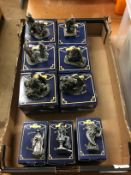 Nine boxed Myth and Magic figures