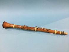 A boxwood and ivory Clarinet, by H. Wrede