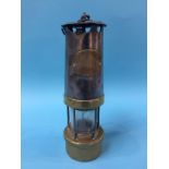 A Thomas and Williams Limited of Aberdare, type No. 4 Miner's lamp