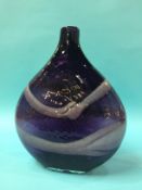 A purple 'Moon' shaped glass vase