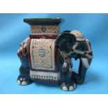 A ceramic Elephant seat