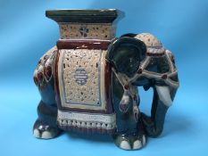 A ceramic Elephant seat