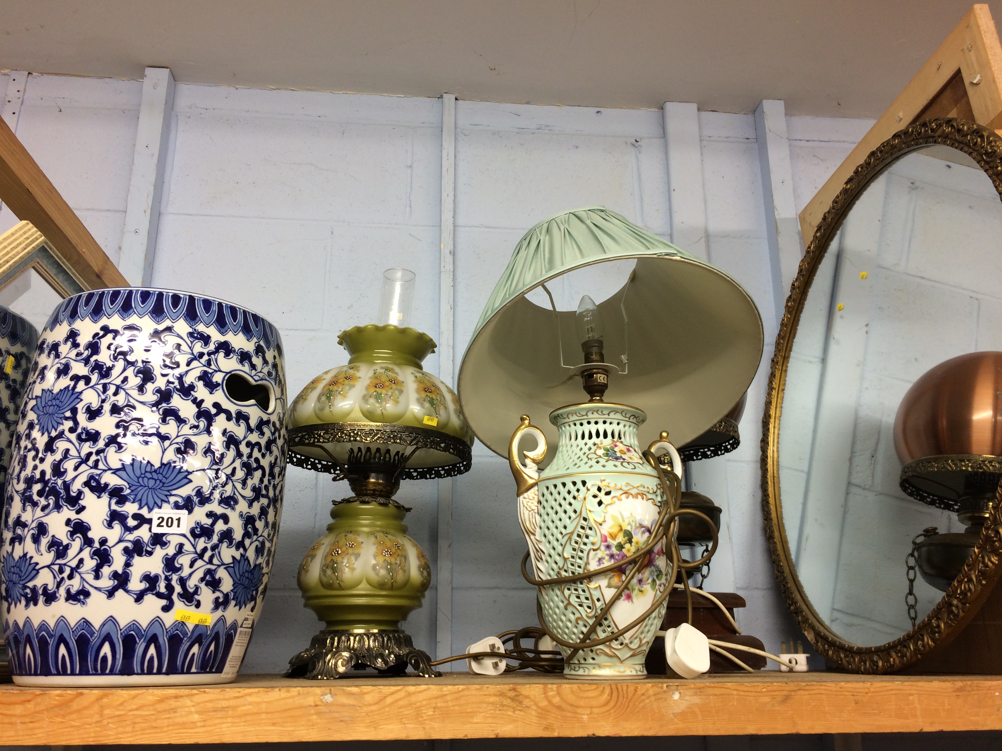 A selection of lamps etc.