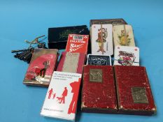 Collection of playing cards and keys