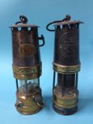 A Patterson Lamps Limited of Gateshead, type GT L9 lamp and a Halewood approved lamp