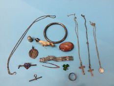 Assorted silver jewellery etc.