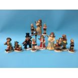 Twelve Hummel figures