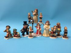 Twelve Hummel figures