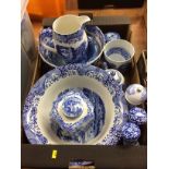 A collection of Spode 'Italian' blue and white china
