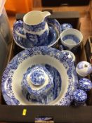 A collection of Spode 'Italian' blue and white china