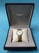 A Gents Longines watch, with box and paperwork