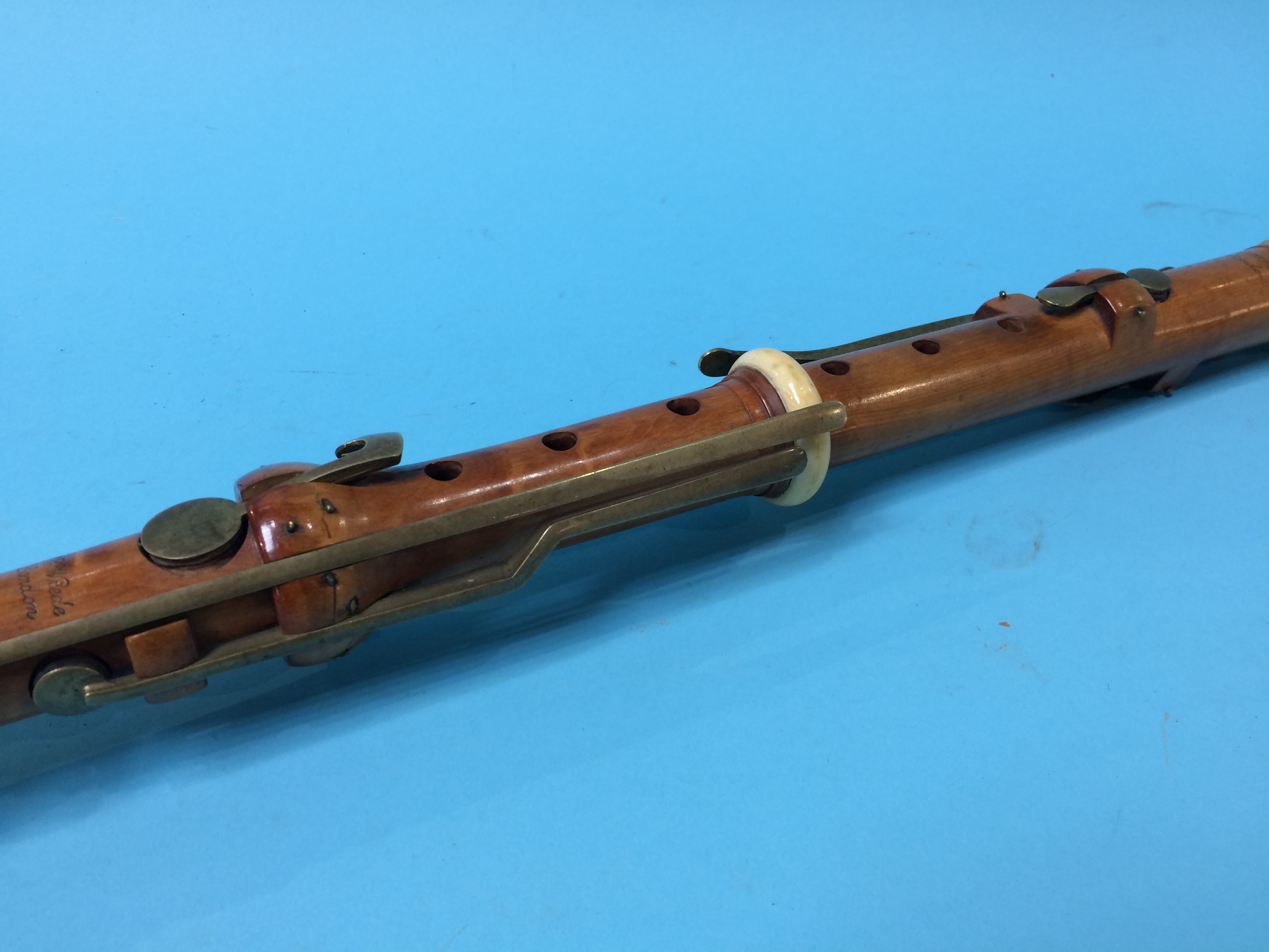 A boxwood and ivory Clarinet, by H. Wrede - Image 3 of 6