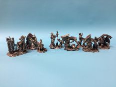 Eight boxed Myth and Magic figures