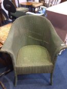 A Lloyd Loom armchair