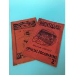 Football programmes: Arsenal v Manchester City 1936/37 and Brentford v Sunderland 1936/37