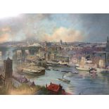 Print 'Newcastle Upon Tyne', 1896, after Niels M. Lund, 108cm x 74cm