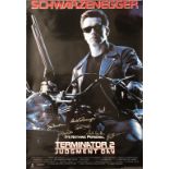 A signed Terminator Two poster