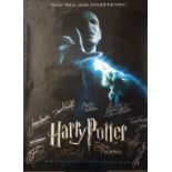 A signed Harry Potter poster