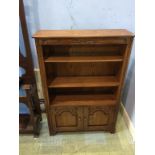 An oak bookcase