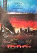 A signed Independence Day poster