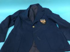 A gents blazer with embroidered SAFC badge, by reputation, ex 1973 Cup Final