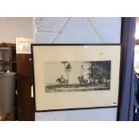 An etching, signed, Morehouse, 7/12