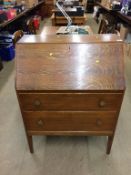 An oak bureau