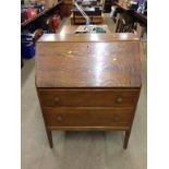 An oak bureau