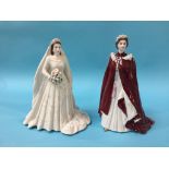 Two Royal Worcester figures, Queen Elizabeth II