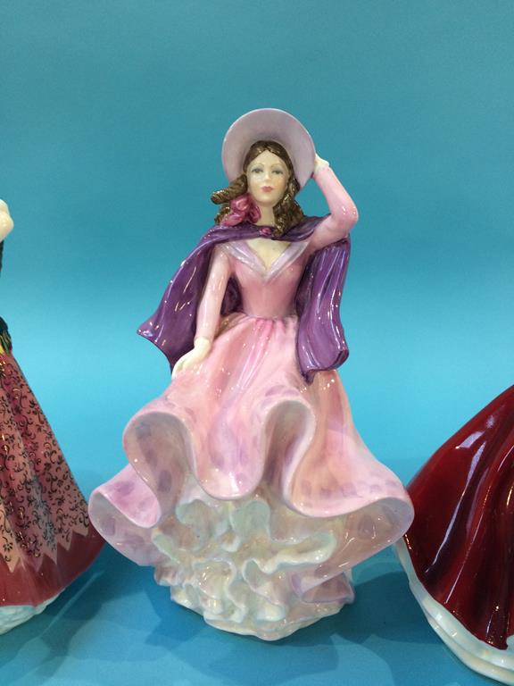 Two Royal Doulton figures and a Coalport figure (3) - Image 3 of 5