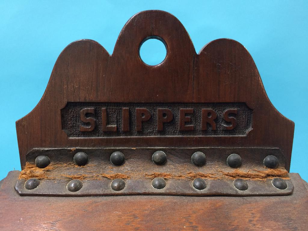 A mahogany slipper box - Image 3 of 3