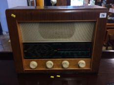 A walnut cased radio