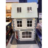 A dolls house modelled as a Pub 'The Last Orders', with contents