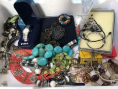 A collection of costume jewellery