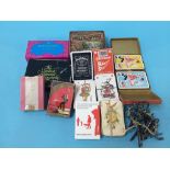 A box of assorted, to include antique keys etc.