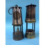 Two Miner's lamps