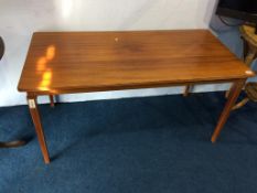 A teak occasional table